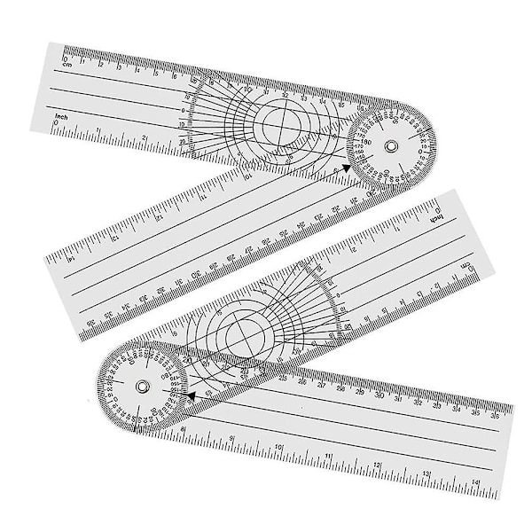 4 stk. Goniometer Fysioterapi 360 Graders Rotation