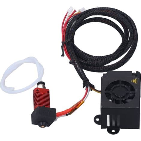 Hotend opgraderingssæt til Ender 3 3D-printer, inklusive varmeblok, dyse og langdistance PTFE-rør
