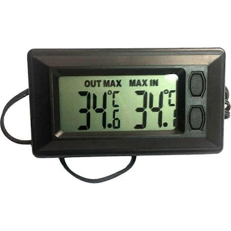 Biltermometer med lettlest LCD digitalt display.