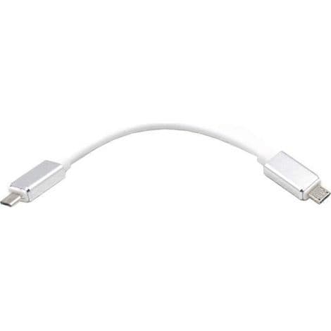 Micro USB hane till hane OTG-adapter, 17 cm datakabel