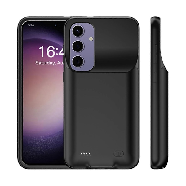 Til Samsung Galaxy S25 TPU Oplader Cover 6500mAh Batteripakke Genopladelig Powerbank