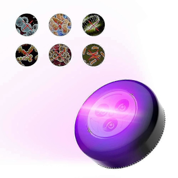 Sort UV-lys Bærbar Ultraviolet Lampe Håndholdt Ultraviolet Rengøringslys Lommedesign Med Bagside