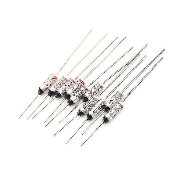 10 stk. SF214e afbrydere til termisk sikring 216 C 216 grader 10a 250v Celsius Hfmqv