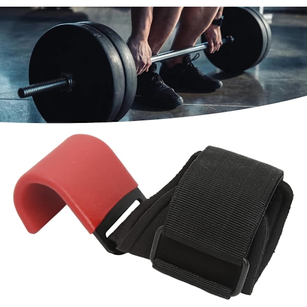 Vektløftingskroker, Heavy Duty Løftehåndleddsstropper Pull Ups Deadlift Stropper Power Lifting Grips P