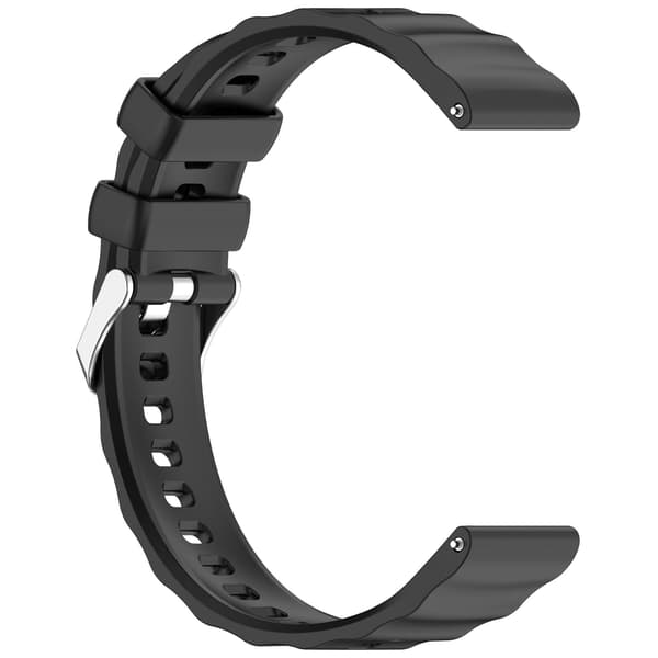 18mm Silicone Strap Compatible with Huawei Watch GT6 (Spring Pin) Black
