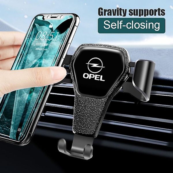 ABS Gravity Sensing Bilmerke Telefonholder Bil Luftventil Mount Stativ For Opel Corsa Astra Opc Vectra Mokka Zafira Meriva Grandland