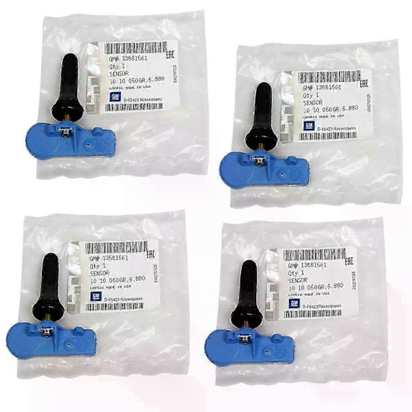 4x Original GM Opel RDKS Dekktrykksensor Lufttrykksensor ADAM CORSA E 13581561