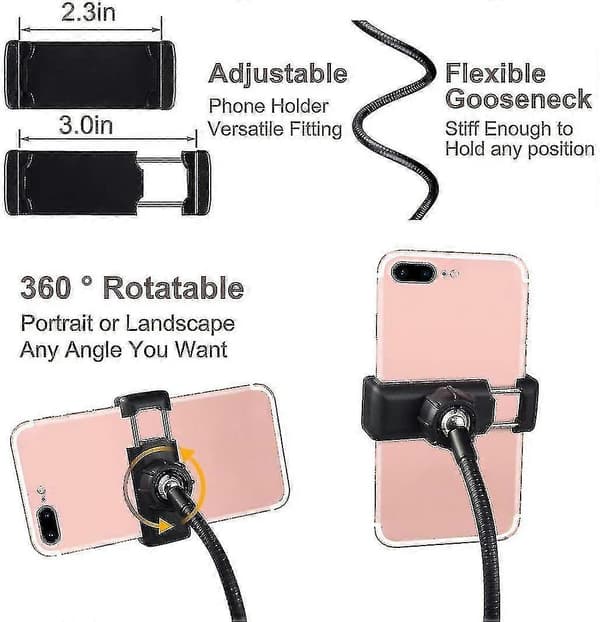 Clip-on ringlampe til videokonferencelys, USB-laptoplampe