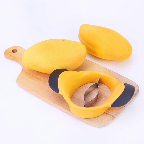 Mango Slicer - Oppgradert Mango Kjernefjerner Ultra-Skarp Mango Kutter og Skreller Ekstra Stor Mango Splitter og Steinfjerner