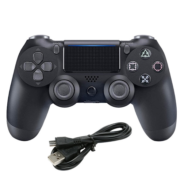 1-pack PS4 Controller DoubleShock Trådlös för Playstation 4 svart
