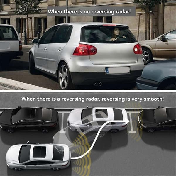 8 Parkeringssensor Parktronic Bil Backradar Elektronik Bakre Auto Detektor Backningshjälp