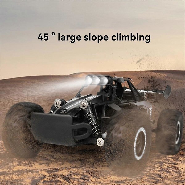 RC Auto 1:16 2WD LED-valolla 2.4G 20KM/H Suuri Nopeus Maastoajo Kiipeily Kauko-ohjattava Auto Lelu Lahjat Sininen