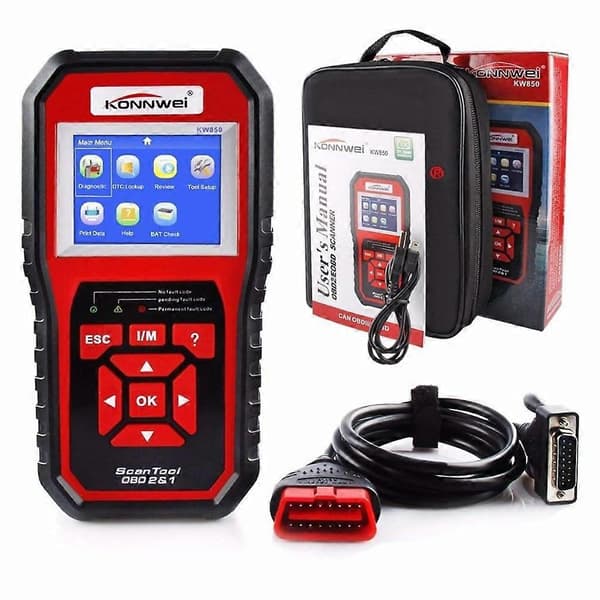 KONNWEI KW850 Full OBD2 Bilskanner Auto Bil Diagnostikverktyg OBDII Kodläsare