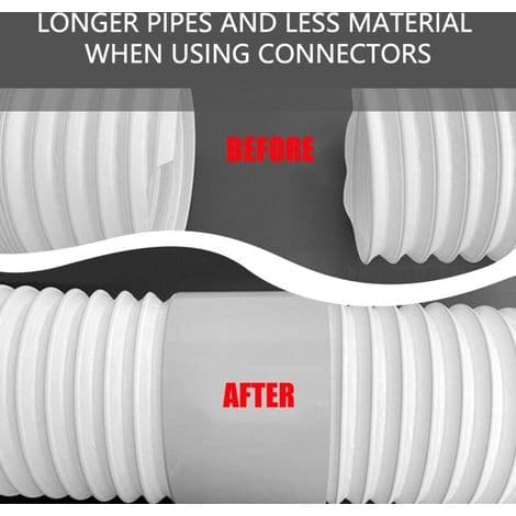 Adapter för luftkonditioneringsslang Ø13 cm - PVC-ventilationsslangkoppling för portabel luftkonditionering