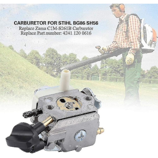 Förgasare för Stihl Bg86 Sh56 Sh56c Sh86 Sh86c C1m-s261b