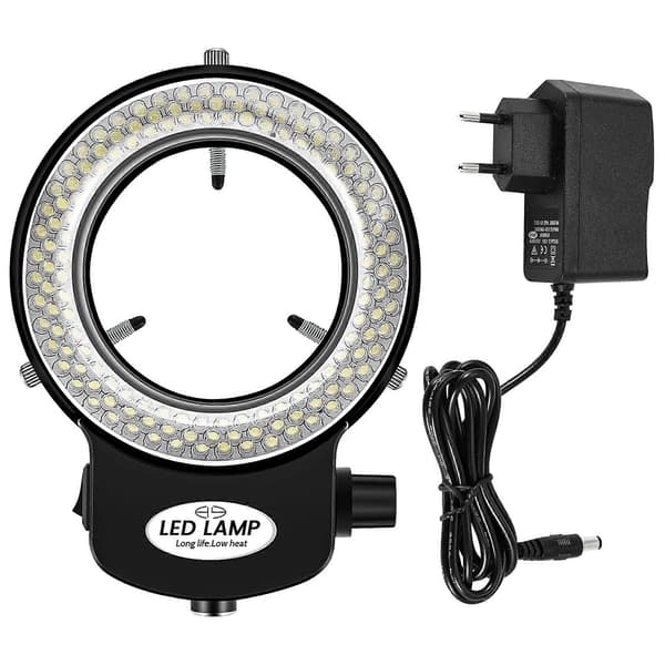144 LED miniscope ringlys ringlys 0 - 100% justerbar lampe til miniscope ringlys