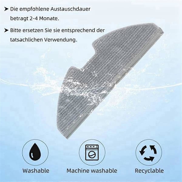 RoboVac G10 G30 Hybrid -varaosat: HEPA-suodatin, moppiliinat, pääsivellin ja sivuharjat imurille
