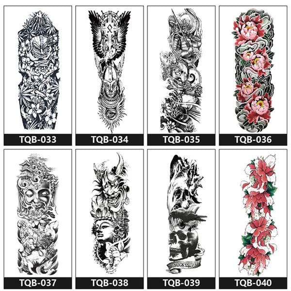 Full Arm Temporary Tattoo Sticker 2