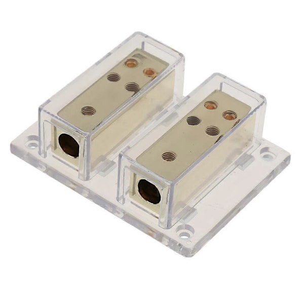 8-vägs 4/8 Ga Bilstereo Förstärkare Ström Jordkabel Splitter Distributionsblock