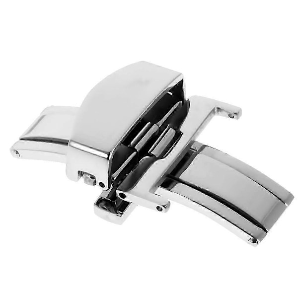 Rustfrit stål Flip Lock Butterfly Deployment Lås Urspænde 20mm ny