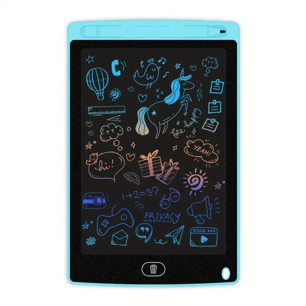 Digitalt tegnebræt til børn - Praktisk LCD, Legetøj til piger Drenge Børn LCD-skrivetablet, Farverig skærm Doodle Board Tegneblok 8.5inch