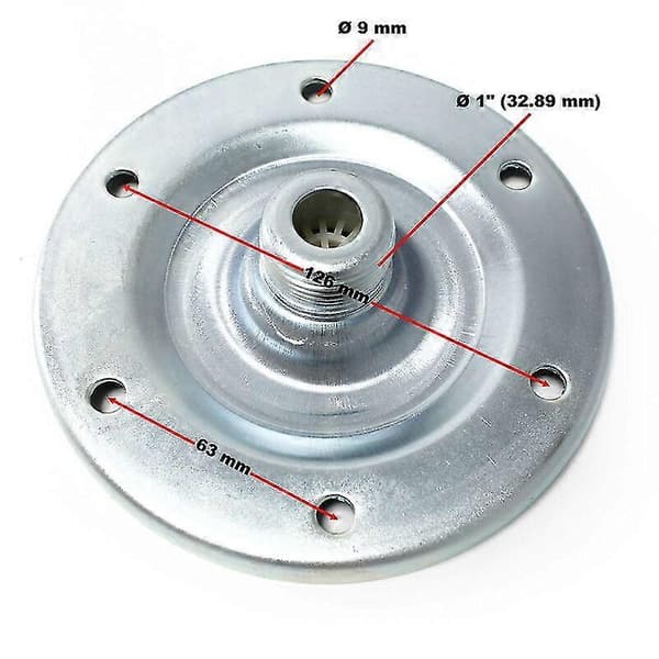 Rustfri stålflange med 33 mm diameter til 24-100 liters blærebeholdere