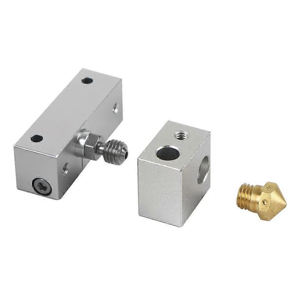 2 stk. Mk10 Varmeblokk med messingdyse for 3D-filamentprinter