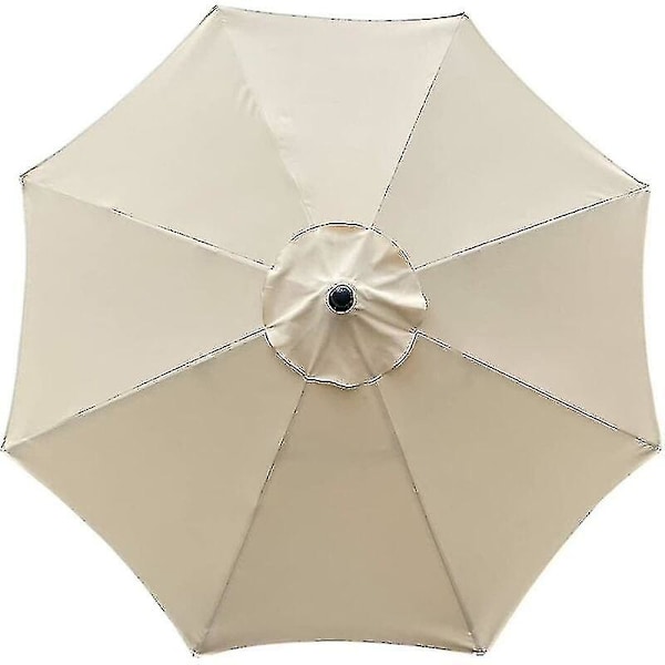 Replacement Cover For Parasol, 8 Ribs, 3 M, Waterproof, Anti-uv, Replacement Fabric, Beige Hy -z