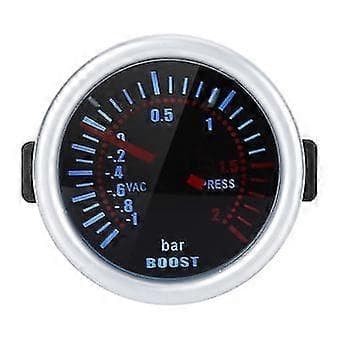 52mm Universal Turbo Boost Mätare - LED Bar Mätare - Rökfärgat Glas - Biltillbehör