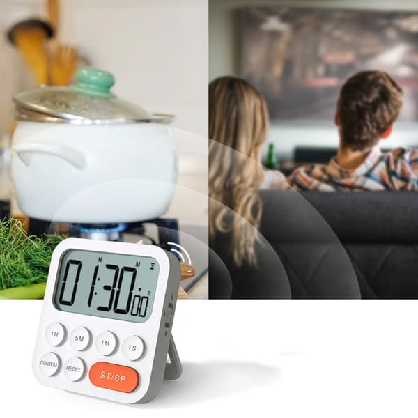 Digital Kitchen Timer with Alarm Clock