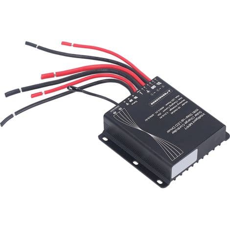 20A MPPT Solar Charge Controller, IP67 Vandtæt, til 40W-80W Batterier og Paneler, 3.2V/6.4V LED Controller