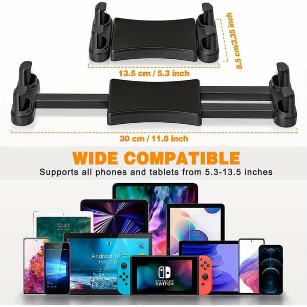 Tabletmontering til lastbil, Ipad-holder til bil, lastbil, køretøjer, skrivebord og væg, aluminiumarm robust tabletmontering til tablets iPad/ Pro/ Air/ Mini/ Ph