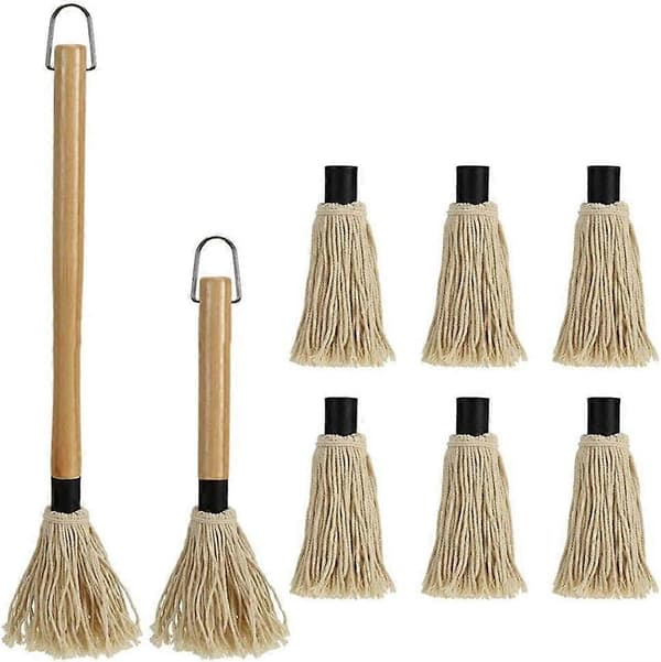 Premium penselmopp med utskiftbare hoder for BBQ-saus (A)