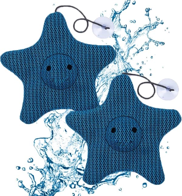 Absorberende svamp til pools, 2 stk., genanvendelig skumabsorber, 3-lags boblebad kalkfilter