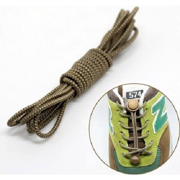 Lock Laces - Perfekt for løping - Brun