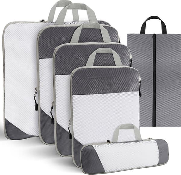 Kompressionspackkuber, set om 6, resväskaorganisatör för resor och backpacking