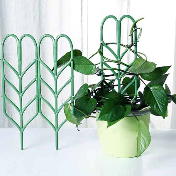 Leaf-shaped Climbing Plant Support for Potted Plants, Durable PP Material Trellis for Flowering and Vegetable Plants, Easy-to-use Garden Support