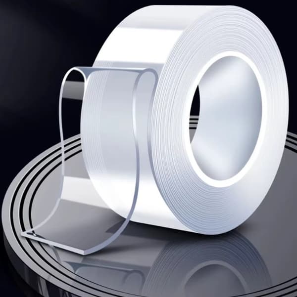 Dubbelsidig - Nanotejp - Tejp - Transparent - 1 cm bred - 5 meter