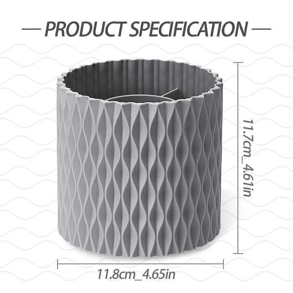 Makeup Brush Holder Storage Box, 360 Rotating Multifunctional Pen Holder, Storage Box, Can Store Lipstick, Comb, Beauty Tools (Grey)