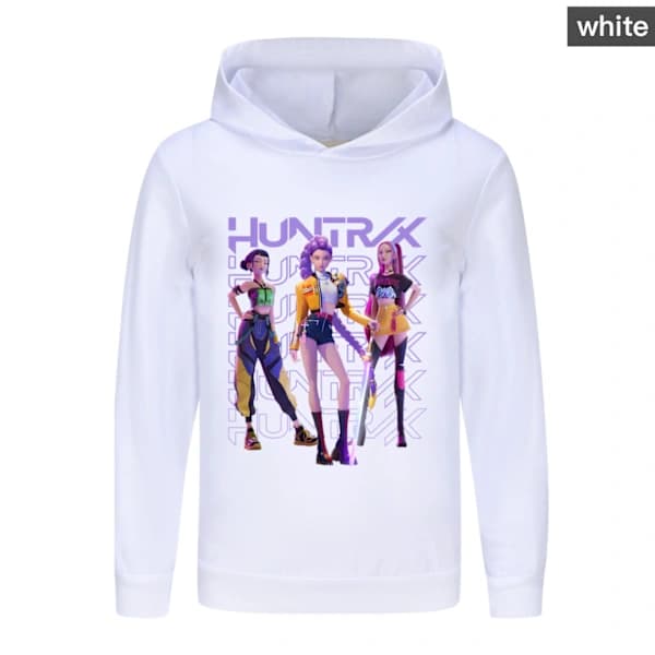 Kpop Demon Hunters barn sweatshirt vit 140CM white 140CM