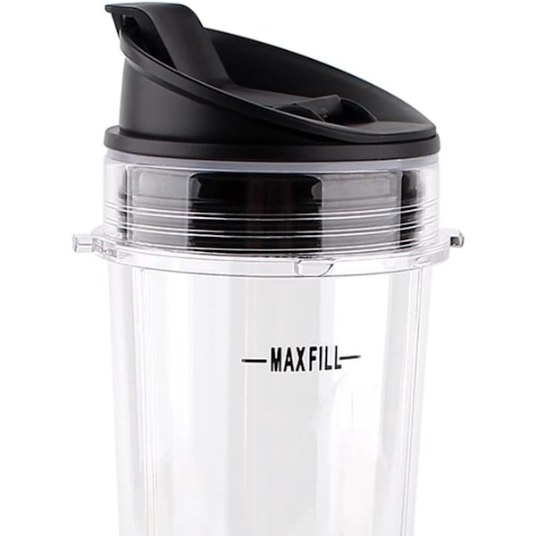 Ersättningslock för 16 oz kopp, passar Ninja BL770 Blender, grå, 2 st