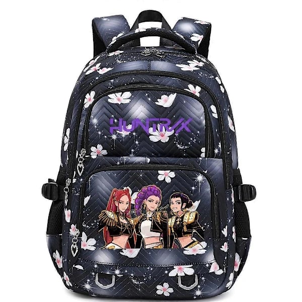 KPop Demon Hunters Printed Backpack Students School Bag _a A