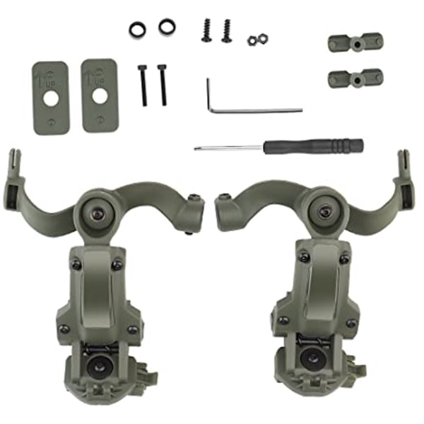 Hjelmskinneadapter til taktisk headset - Multi-vinkel rotation