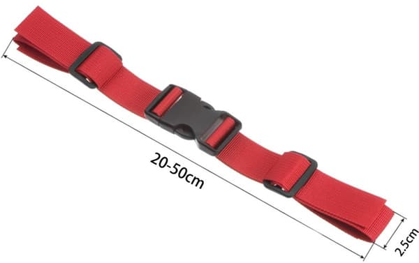 Bröstrem, 4 delar, universell justerbar halkfri nylon, snabbkoppling, för backpacking och resor