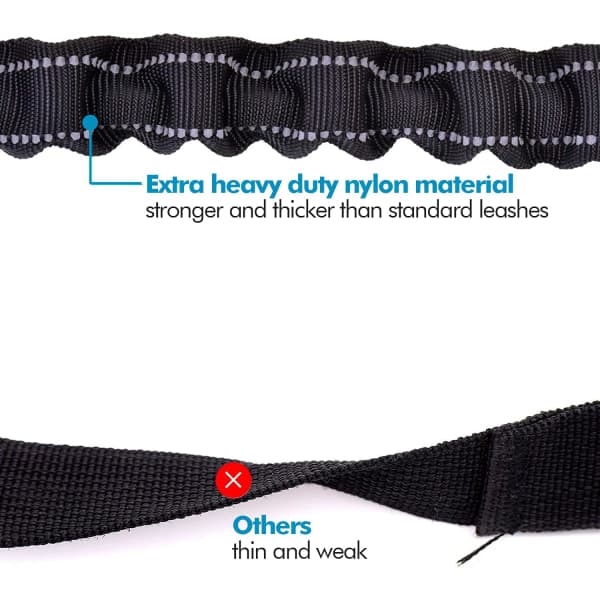 Double Leash for 2 Dogs, Dog Leash with Reflective, Training & Walking, 360º Tangle-Free