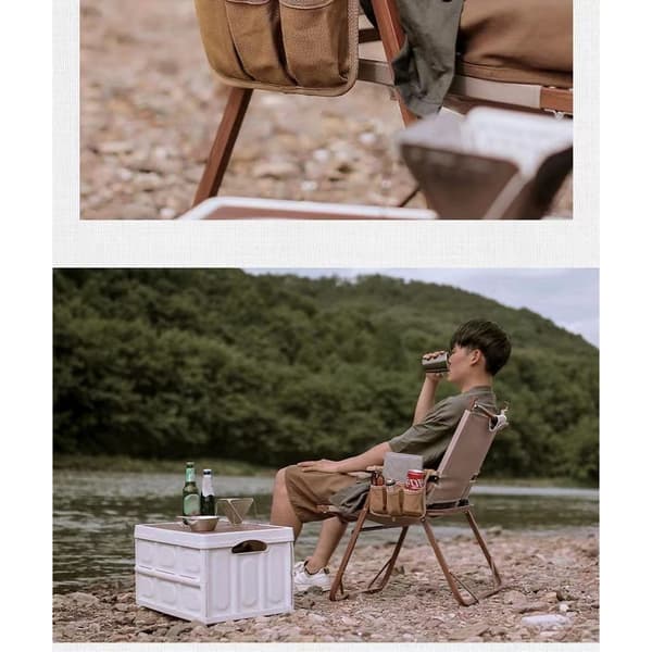 Small Foldable Camping Accessory Side Storage Bag with Roomy Pockets
