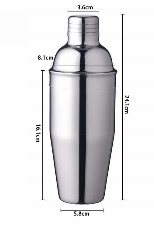 Cocktail Shaker, 700 ml Martini Shaker Drink Mixer with Built-in Strainer for Mixed Drinks / Cocktail Shaker Set
