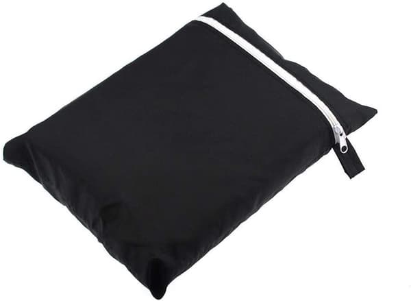 Opbevaringstaske til udendørs hynder, holdbar 210D polyester, vandafvisende, til have og terrasse, grå, 81 x 81 x 61 cm