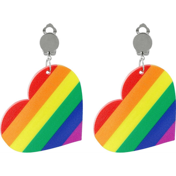 Klipsøredobber - Pride - LHBT - Regnbue - Hjerte