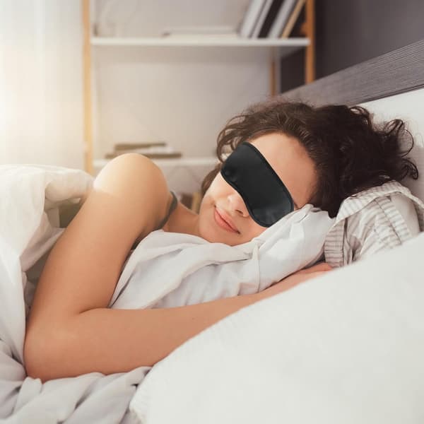Sömnmask, 8-pack, mjukt elastiskt pannband ögonbindel för män och kvinnor, lättvikt
